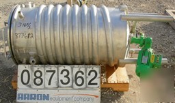 Used: tank, material of construction is stainless steel