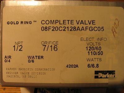 New parker gold ring valve 08F20C2128AAFGC05 4202A * *