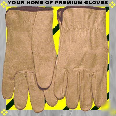 Premium md pigskin leather work glove top grain go n 3P
