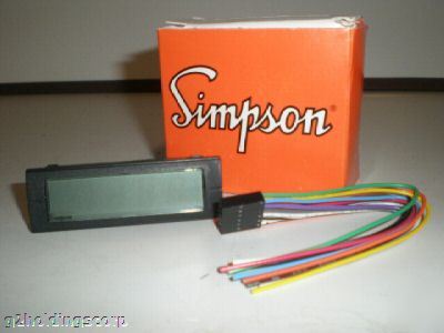 Simpson M135-0-0-14-0:N0 b/l digital dc meter
