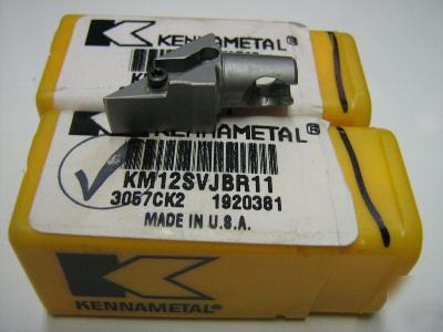 2-km kennametal tool holders w/ 8 interchangeable heads