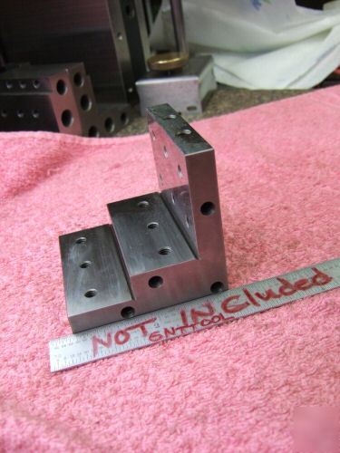 Angle plate toolmaker machinist ground hard steps mint