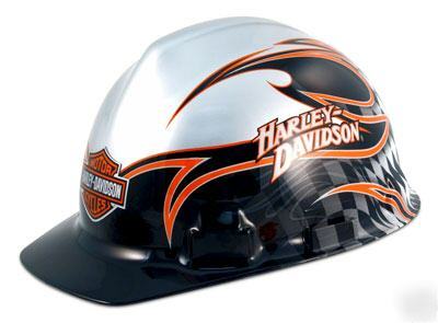 Harley davidson silver osha hardhat hard hat cap