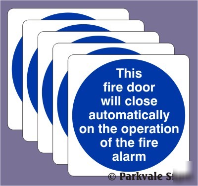 Pack of 5 fire door keep close automatically - 0503R