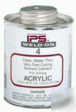4 oz. can ips weld-on # 4 abs acrylic cement