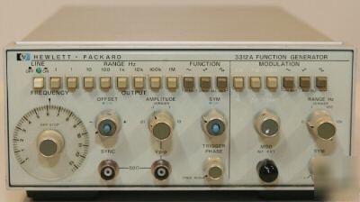 Agilent/hp 3312A function generator 0.1 hz to 13 mhz