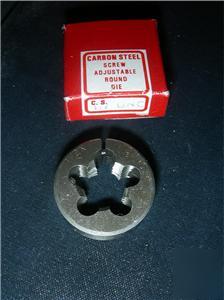 Carbon steel screw adjustable round die 1 / 2 - 13 unc