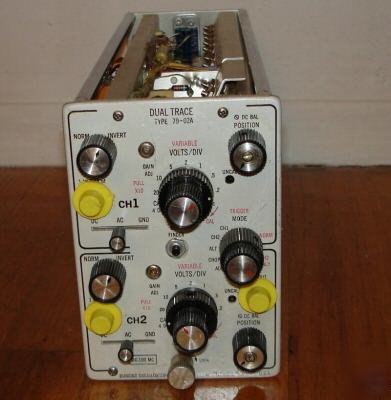 Dumond 79-02A dual trace plugin for 765MH osciloscopes