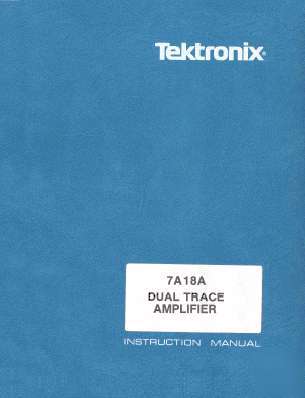 Tek 7A18A service/op manual in 2 res w/txtsrch+extras