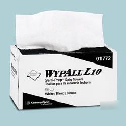 Wypall L10 dairy towels in pop-up box-kcc 01772