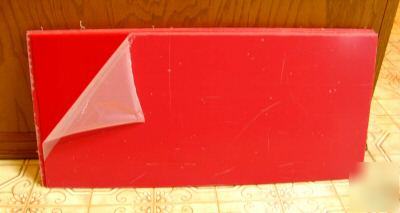 2 - red acrylic plexiglass 1/8