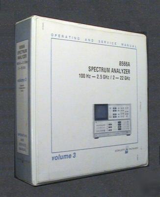 Hp - agilent 8566A original service manual volume 3