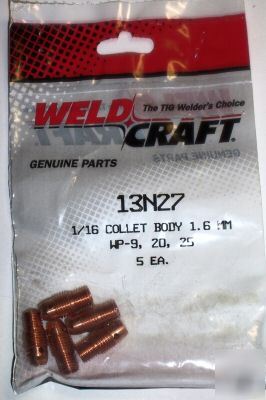 Weldcraft 13N25 0.020 size collet bodies 5/pk