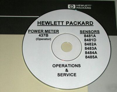 HP437B 5 volume manual set ( meter + sensors)