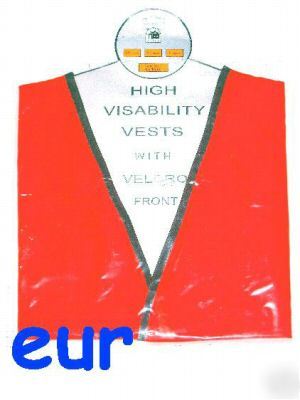 High-visibility safety vests with reflective strips xxl