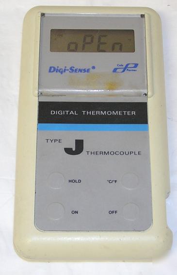 Cole parmer~digi-sense type j thermocouple thermometer