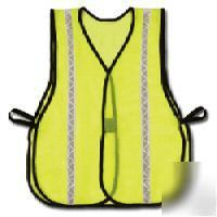 High visibility mesh vest lime -reflective tape 2XL-3XL