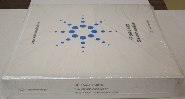 Hp esa-L1500A spectrum analyzer user's & calibration