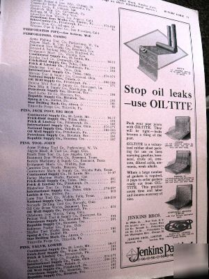 Jenkins packings co. catalog ad page asbestos 