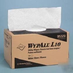 Wypall* L10 utility wipes white 2250/cs - kcc 05320