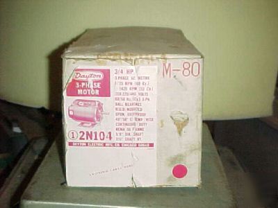 New m-8 dayton 3PHASE a/c motor *great deal *