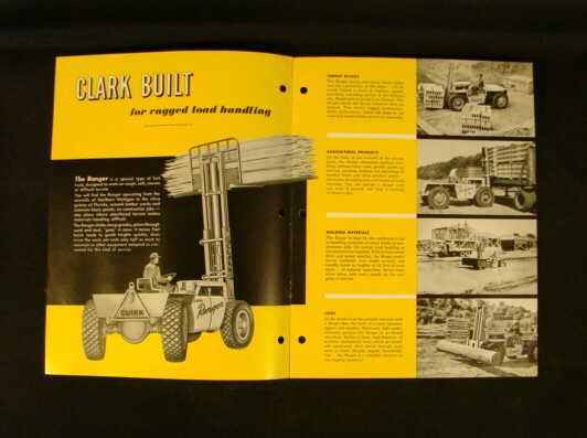 Clark clarklift ranger 40-60 fork lift truck brochure