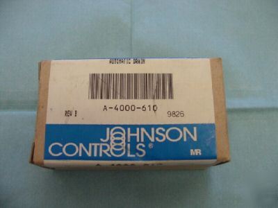 Johnson controls model: a-4000-610 auto drain tap <