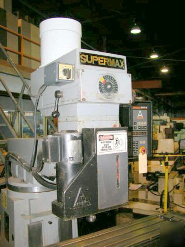 Supermax #YCM16VS, 3 axis knee type cnc vertical mill