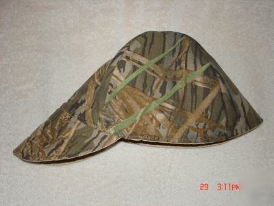 Welding cap hat beanie style reversible - shadow grass