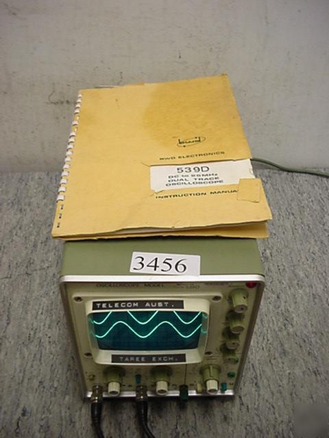 Bwd model 539D dc to 25MHZ dual trace oscilloscope 