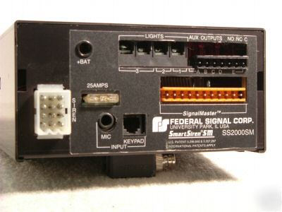 Federal signal lightbar control box fs