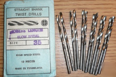 12PC jobber length #35 hss drill - yugoslavia