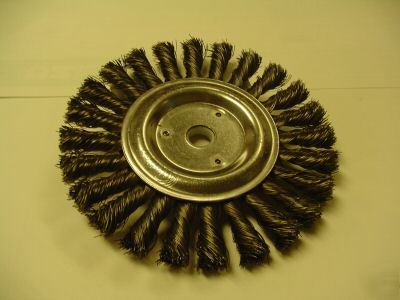 Knotted wheel brush 6