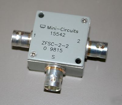 Mini-circuits coax power splitter comb bnc zfsc-2-2