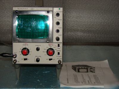 Telequipment S51B serviscope oscilloscope w/ manual