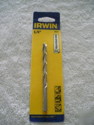 Irwin high speed general purpose drill bit 1/4