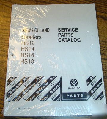 New holland HS12 HS14 HS16 HS18 header parts catalog nh