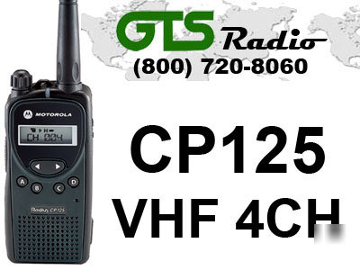 New motorola CP125 vhf radio talks to CP200 SP50 GP300