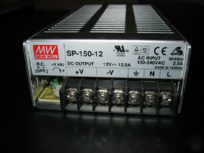 12 volt power supply 12.5 amp 150 watt sp-150-12