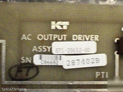 K&t ac output driver assy k&t p/n 871-20652-00