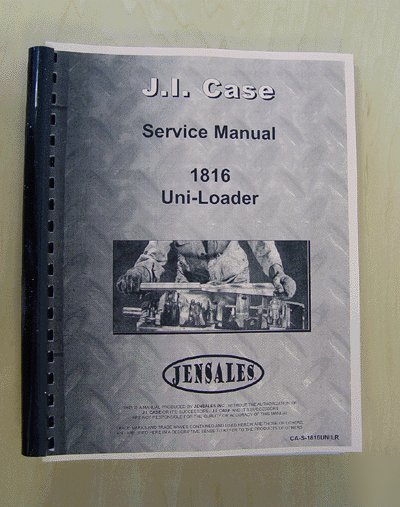 Case 1816 uni-loader service manual (ca-s-1816UNLR)