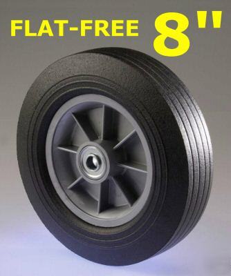 Flat-free solid rubber wheel - 8
