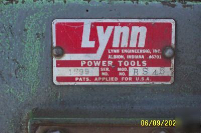 Lynn horizontal bandsaw BS45 machine