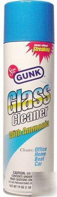 New lot of cases : gunk glass cleaner w/ammonia