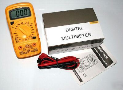 MAS830B 19RANGE digital 3-1/2 digit volt-ohm multimeter