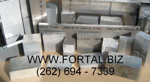 FortalÂ® hr aluminum plate 2 x 2 3/4 x 15 