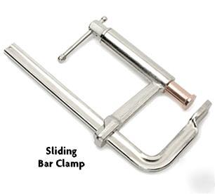 $120.00 retail. c clamp. set of 2. slide bar. 8