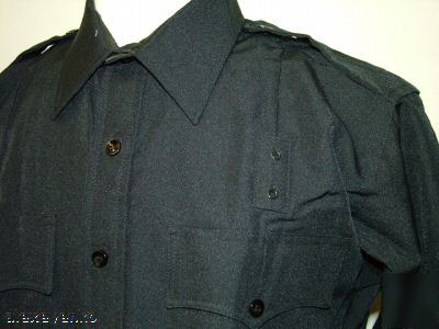2 pocket tactical uniform dress shirt 16.5/32 blue 