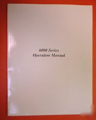 Topward 6000 series power supplies operation manual