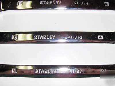 New stanley 7 pc jumbo reverse gear wrenchs-metric- 